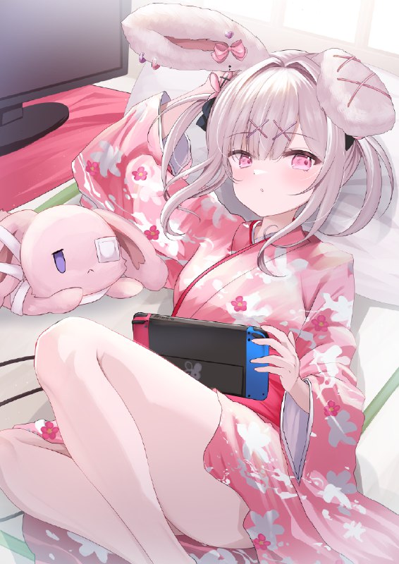  Skeb 77 兎彷魂あみゅ様#女の子 #VTuber #Skeb #兎彷魂あみゅ #けもみみ