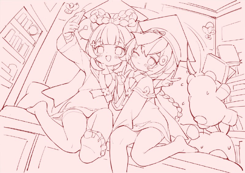  新しい個人誌企画開始#瑶瑶(原神) #七七(原神) #白タイツ #ロリ #百合 #ドラフト制