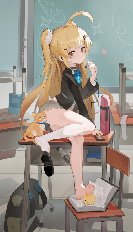  耳机分你一半#萝莉 #碧蓝航线 #埃尔德里奇 #裸足 #エルドリッジ(アズールレーン) #アズールレーン #アズールレーン500users入り