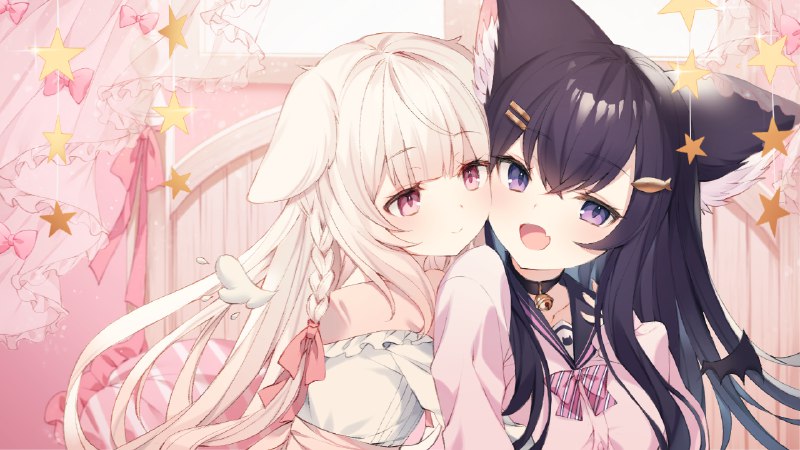 ★ / とうふぷりん@お仕事募集中#VTuber #れいきら #くるみ #猫耳 #犬耳 #バーチャルYouTuber #バーチャルYouTuber10000users入り #百合