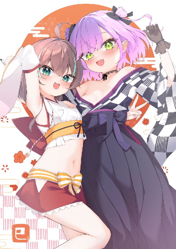 まつトワ#常闇トワ #夏色まつり #ホロライブ #hololive #正月まつトワ#常闇トワ #夏色まつり #ホロライブ #hololive #正月