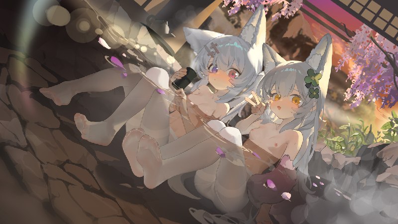【约稿展示】狐狸热汤#R-18 #女の子 #銀髪 #白毛 #兽耳 #萝莉 #裸足 #白丝 #OC【约稿展示】狐狸热汤#R-18 #女の子 #銀髪 #白毛 #兽耳 #萝莉 #裸足 #白丝 #OC