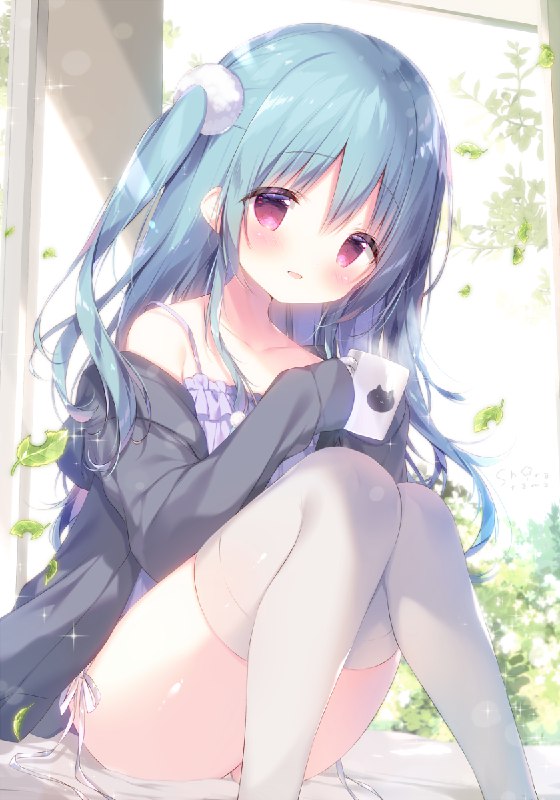 breakfast🌿 / しらたま❄#オリジナル #ふわりちゃん #看板娘 #パンチラ