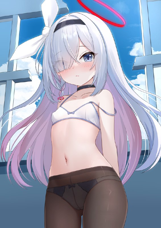  先生はやっぱり...大きい方が好き？#ブルーアーカイブ #プラナ(ブルーアーカイブ) #A.R.O.N.A #ブルアカ #女の子 #ロリ #タイツ #パンツ #貧乳