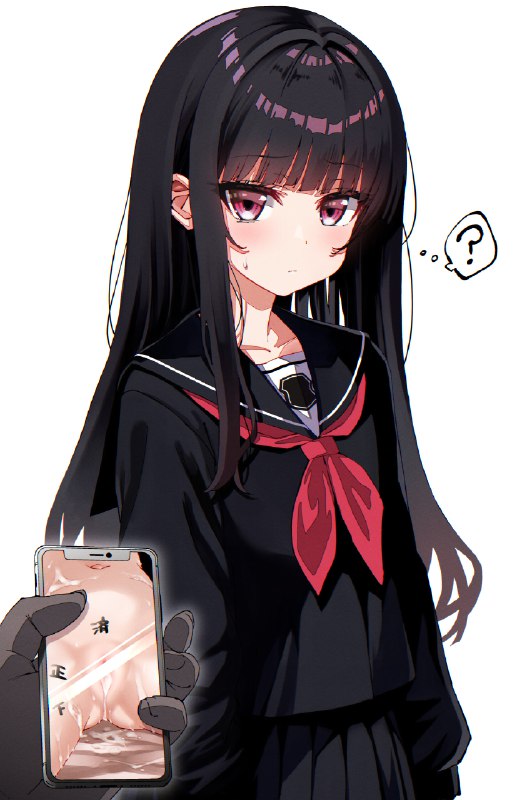 時間停止おじさん２電子版販売開始しました / id=117936498 / かみ田 #R-18 #ロリ #セーラー服 #黒髪 #女の子 #黒セーラー #制服 #ロングヘアー #黒髪ロング #オリジナル500users入り