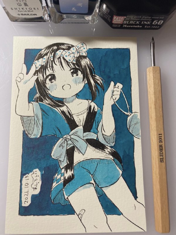 夏祭り / 詩伊#女の子 #ロリ #オリジナル #アナログ