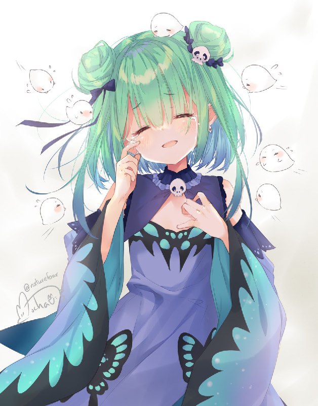 るしあちゃん今までありがとうございました！お疲れ様でした🦋#潤羽るしあ #絵クロマンサー