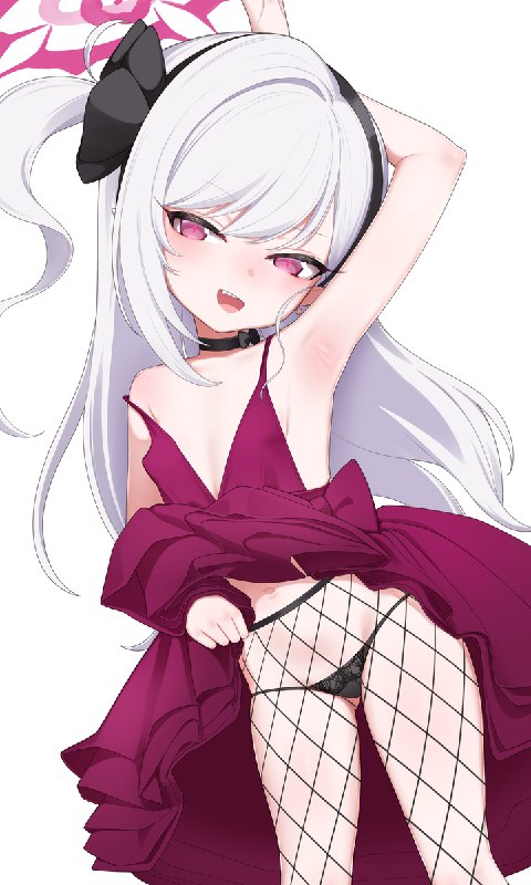 ムツキ（ドレス） / id=116363471 / Gokiburi #ブルーアーカイブ #ブルアカ #浅黄ムツキ #ロリ #腋 #網タイツ #パーティードレス #たくしあげ #浅黄ムツキ(ドレス)