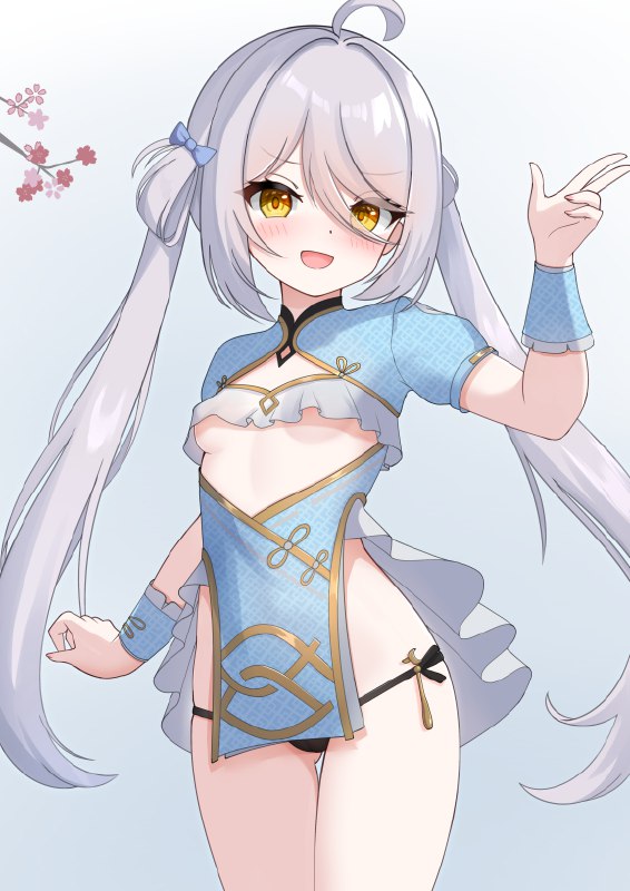 勝利のポーズ / id=118835082 / NC731@お仕事募集中 #塵白禁域 #安卡西亞 #女の子 #Snowbreak #パンツ #下乳