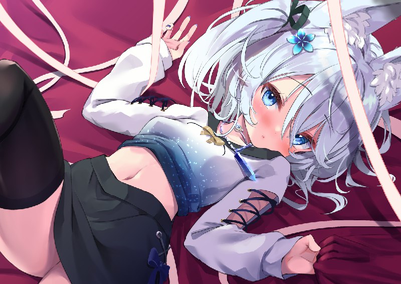 …しないの？ / にゃふ#Skeb #commission #ケモミミ #VRChat