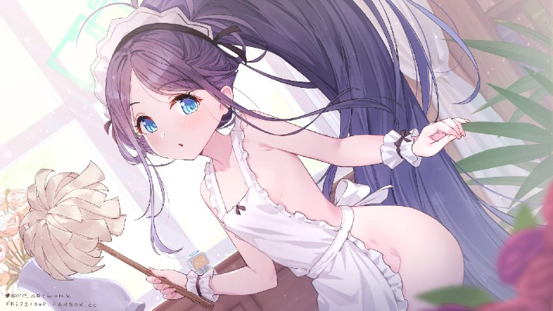 アリス　掃除をします！#ブルーアーカイブ #天童アリス #メイド #ゲーム開発部 #裸エプロン アリス　掃除をします！#ブルーアーカイブ #天童アリス #メイド #ゲーム開発部 #裸エプロン