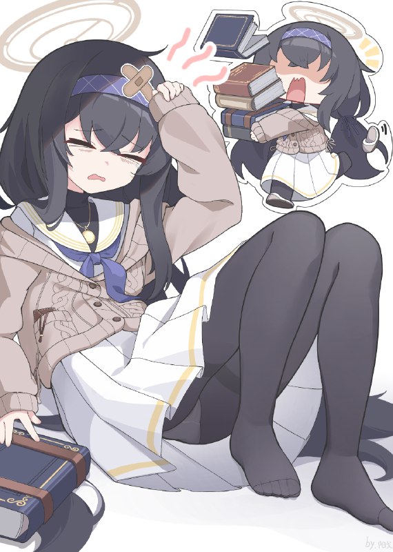 古関ウイ / id=116935757 / 阳戈不是秧歌 #ブルーアーカイブ #古関ウイ #黒タイツ #足指 #女の子