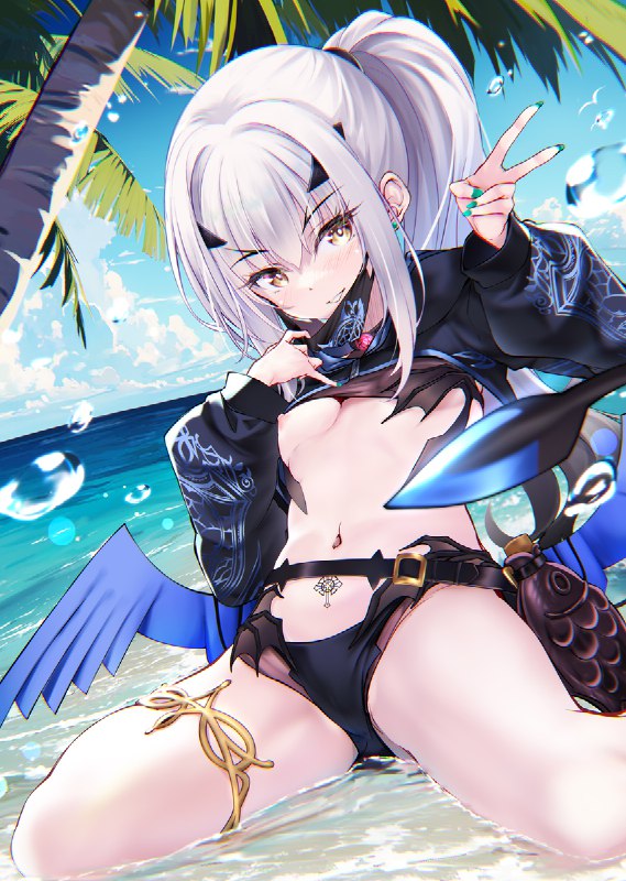 #NSFW 水着メリュのぽっち | 羊羽忍C104day2A40b #pixiv 