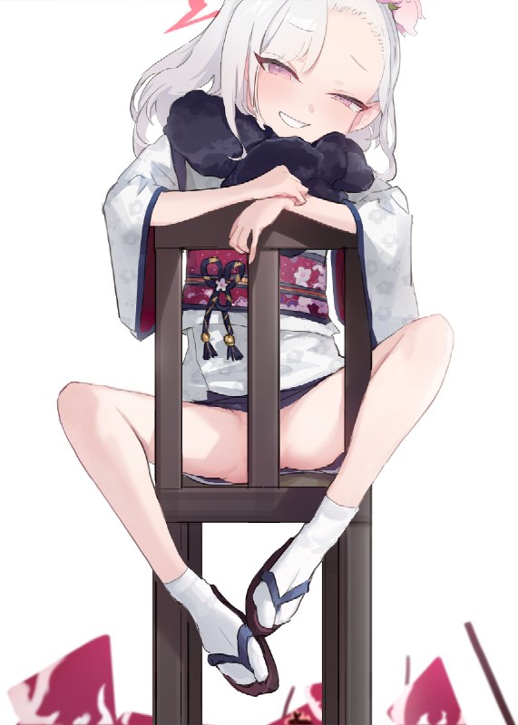 #NSFW 浅黄ムツキ / ダキンンン#ブルーアーカイブ #浅黄ムツキ #浅黄ムツキ(正月) #メスガキ #挑発 #開脚 #はいてない