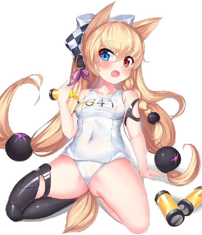 G41 / 2drr/ディル@FANBOX#G41(少女前線) #G41 #少女前線 #少女前线 #ロリ #少女前線1000users入り #白スク #スク水 #狐耳 #ドールズフロントライン