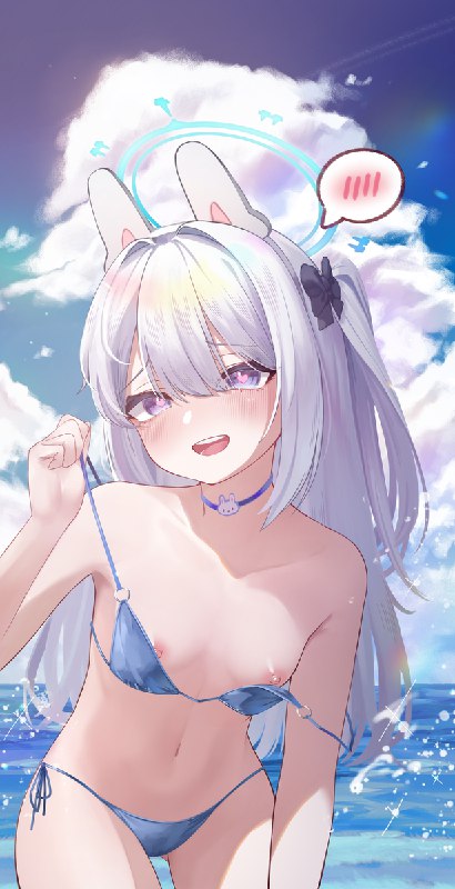  先生　この水着はちょっとエッチですね#R-18 #女の子 #少女 #オリジナル #水着 #月雪ミヤコ #ブルアカ #ブルーアーカイブ 先生　この水着はちょっとエッチですね#R-18 #女の子 #少女 #オリジナル #水着 #月雪ミヤコ #ブルアカ #ブルーアーカイブ