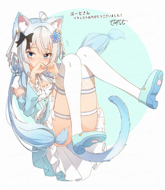 照れ猫 | 藤原ﾉこーりー #pixiv 
