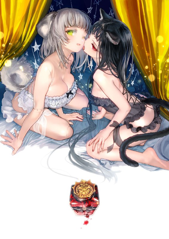 #百合via 最爱兽耳 from 獣 耳 樂 園