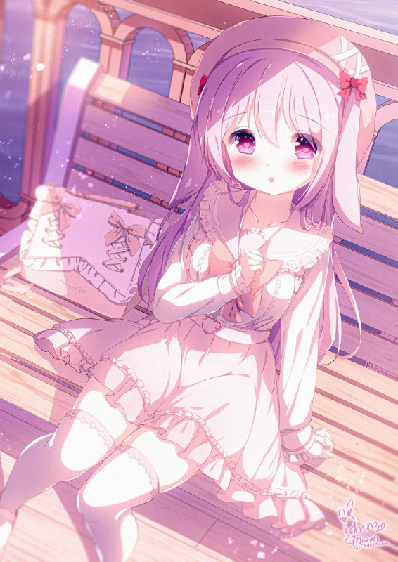 うさ耳娘ちゃん🎀 | チノマロン🌰 #pixiv 