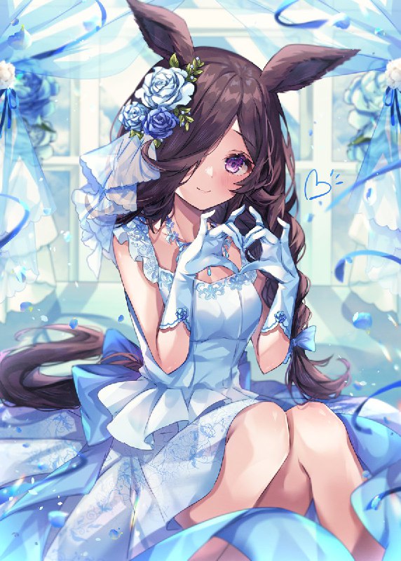 新刊表紙のライス！💙 #ウマ娘