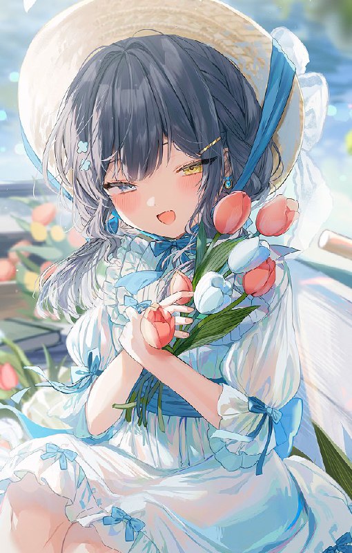 告知が遅れてしまいましたが、『GRACE 麗　by Melonbooks Girls Collection 2023GW』にイラスト一枚寄稿させていただいております…！既存のイラストのもの含めたグッズもありますので、よろしければ是非…！