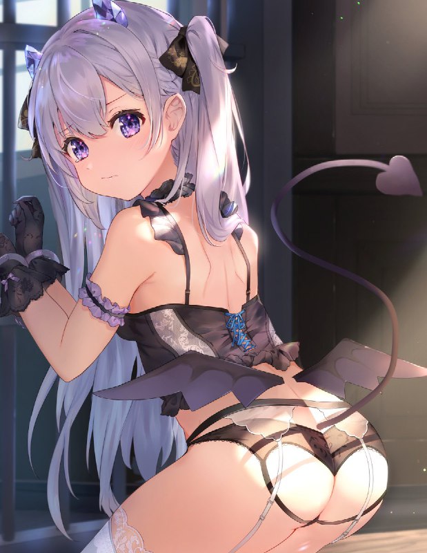 84048989(14000684_オムレットマト)_拘束ランジェリーあくまっ娘_[白发#手铐#宝石#胖次#恶魔娘#尻神样#工口内衣#原创1000users加入书籤]