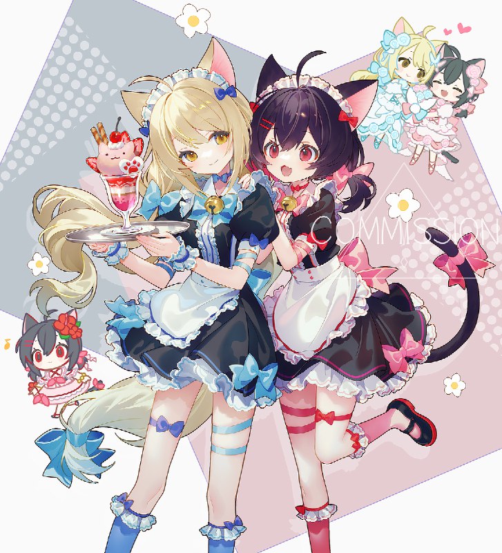 🐱🐱 | やみや#やみや #pixiv #Skeb #よその子