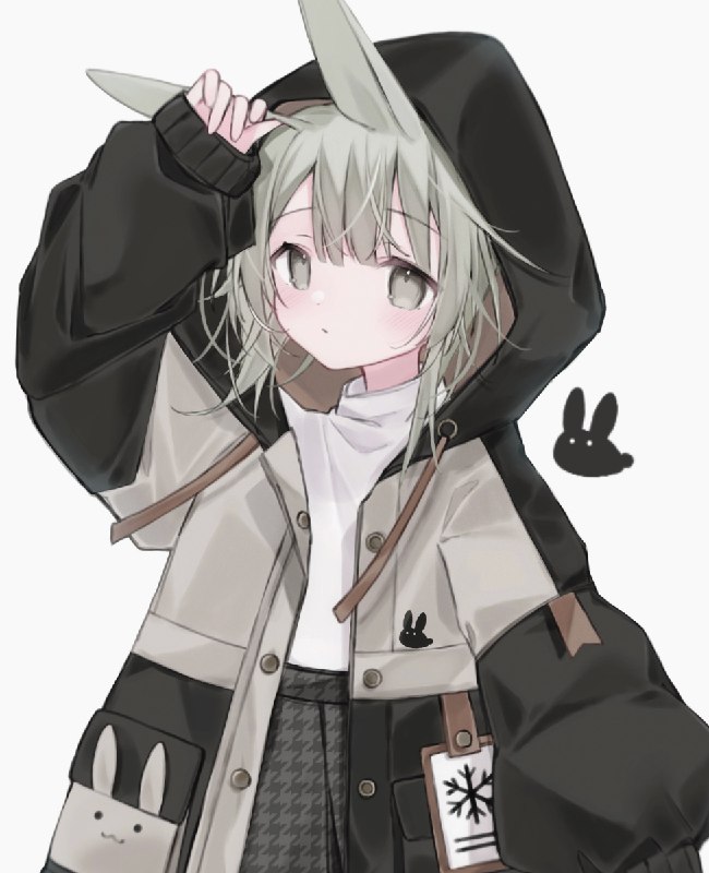 【コラボ✨】うさもちーふﾏｳﾝﾃﾝﾊﾟｰｶｰ | ❄#❄ #pixiv #オリジナル #女の子 #うさ耳 #パーカー #創作 #アパレルコラボ #コラボ #ぽっぷこーんミュージアム