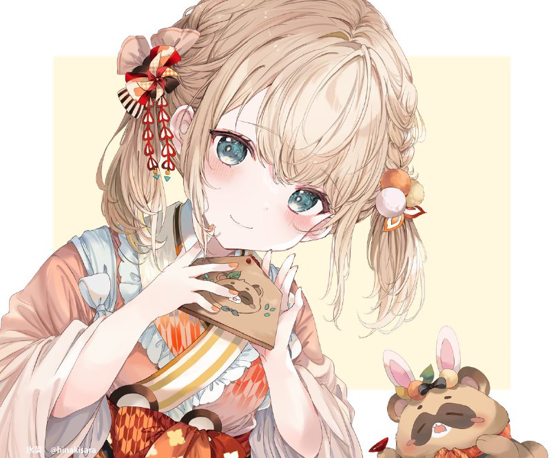 あけましておめでとうございます⛩🐰#いろはにも絵を