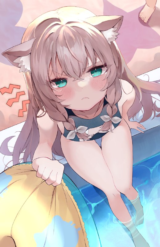 泳げないねこ | ゆーりか #pixiv 