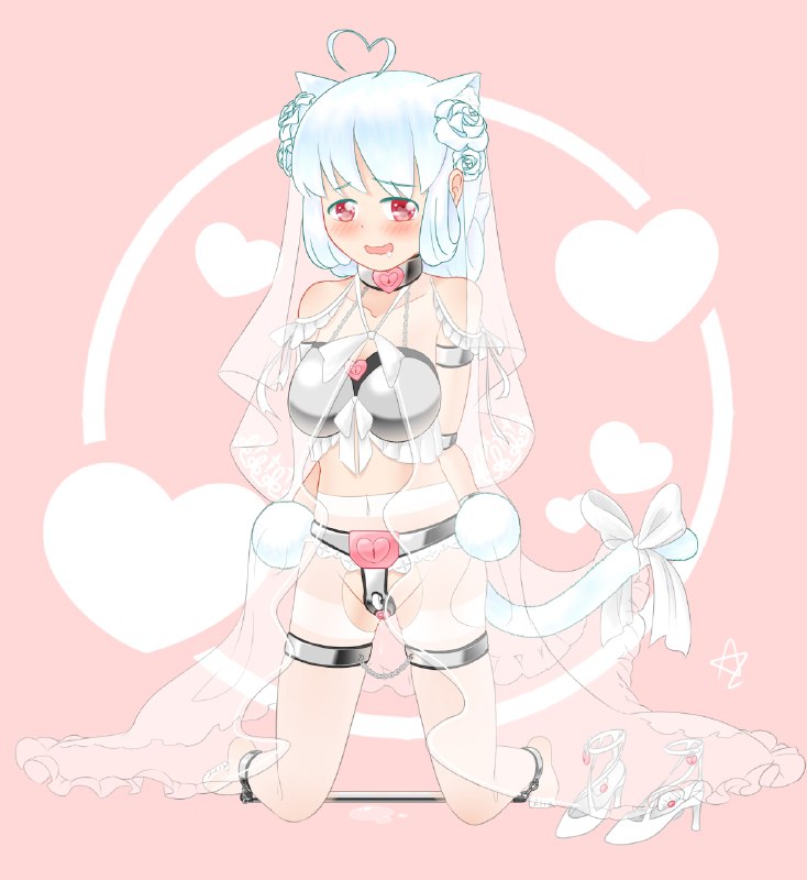 83333582(7683320_占星術師)_里·婚礼装束（天天）_[项圈#束缚#尾巴#震动#调教#搔痒#机械姦#贞操带#R-18#edging]_0