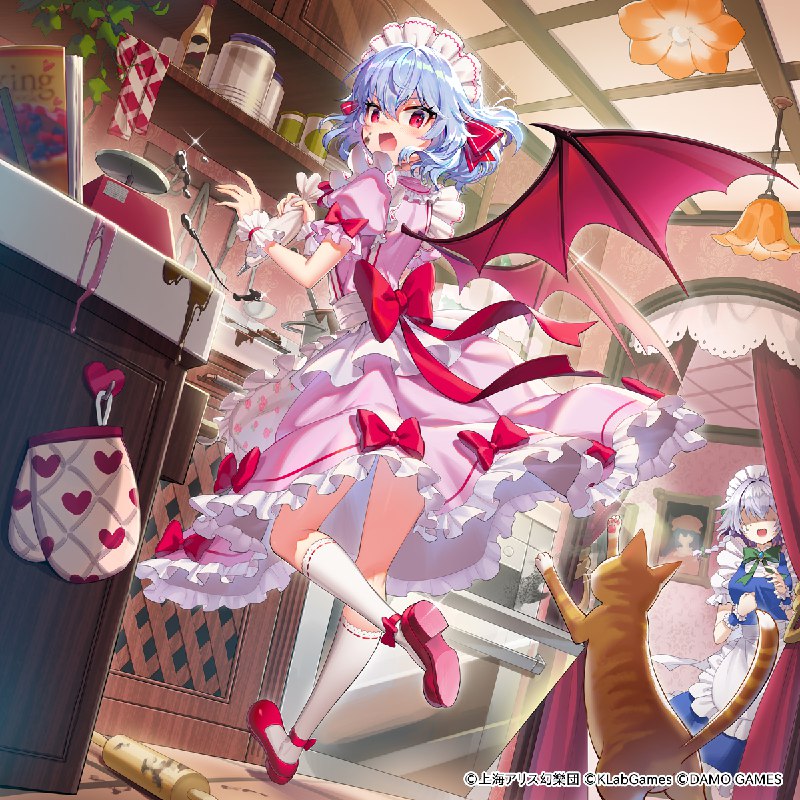 【お仕事】「東方アルカディアレコード」 | 杏豆#杏豆 #pixiv #東方Project #東方 #仕事絵 #女の子 #レミリア #メイド服