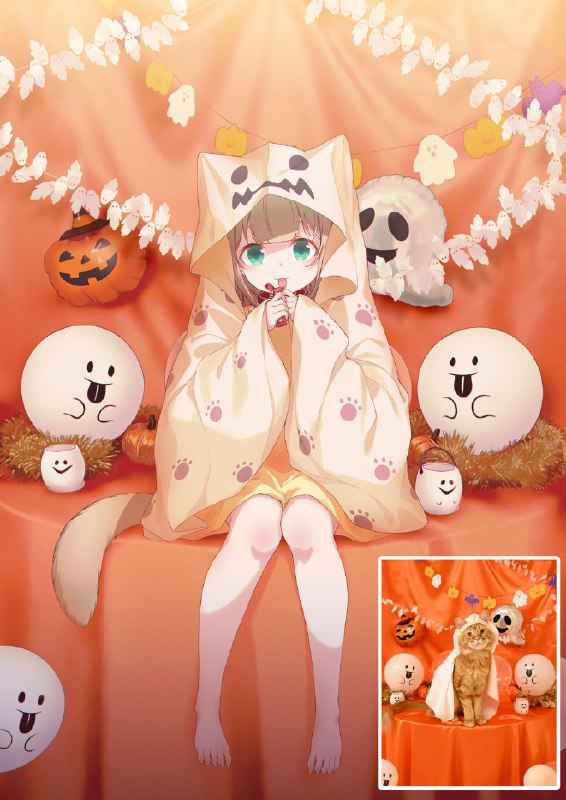 おやつくれなきゃイタズラするぞ🐈👻🎃#うちのねこが女の子でかわいい
