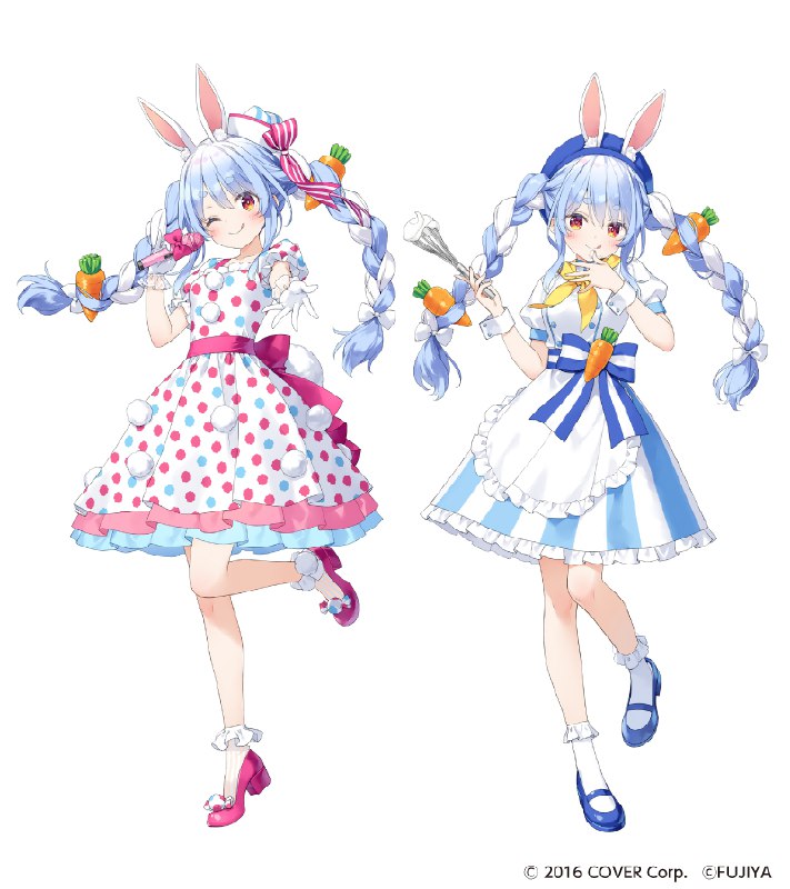 🐰 #兎田ぺこら ミルキーコラボ🐰描き下ろしイラストを2種担当させていただきました！よろしくお願いします