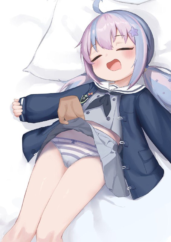 #铜萝烧 睡着的孩子偷偷看内裤哦