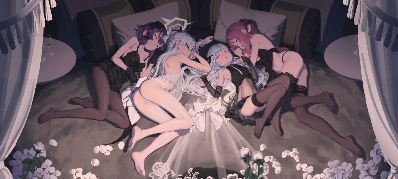 #睦月 #阿露 #遥香 #佳代子夜（1/4） 夜（2/4） 夜（3/4） 夜（4/4）#睦月 #阿露 #遥香 #佳代子夜（1/4） 夜（2/4） 夜（3/4） 夜（4/4）