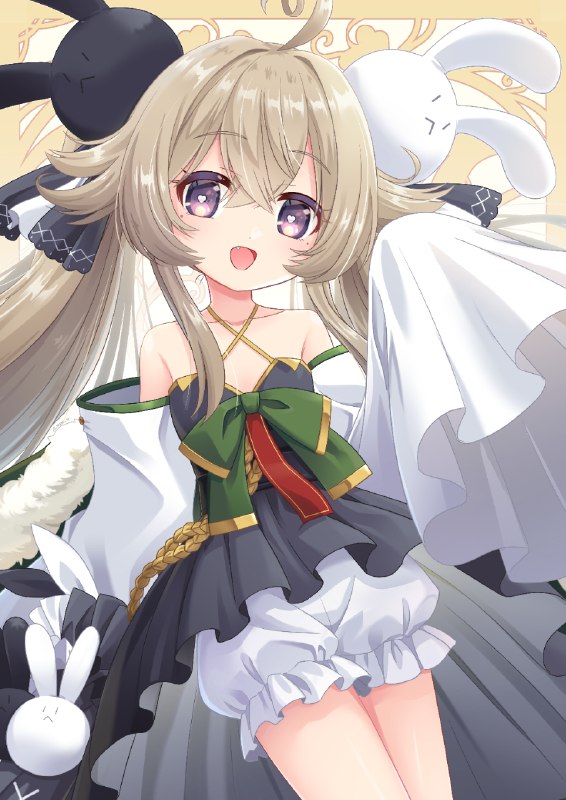 うさぎとかぼちゃ | にゃーう　すろう #pixiv 