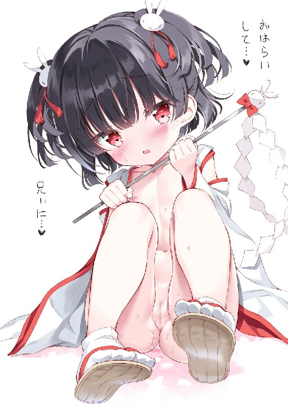 巫女さん瑠璃子　※おはだけ差分あり | 高橋哲哉 #pixiv 