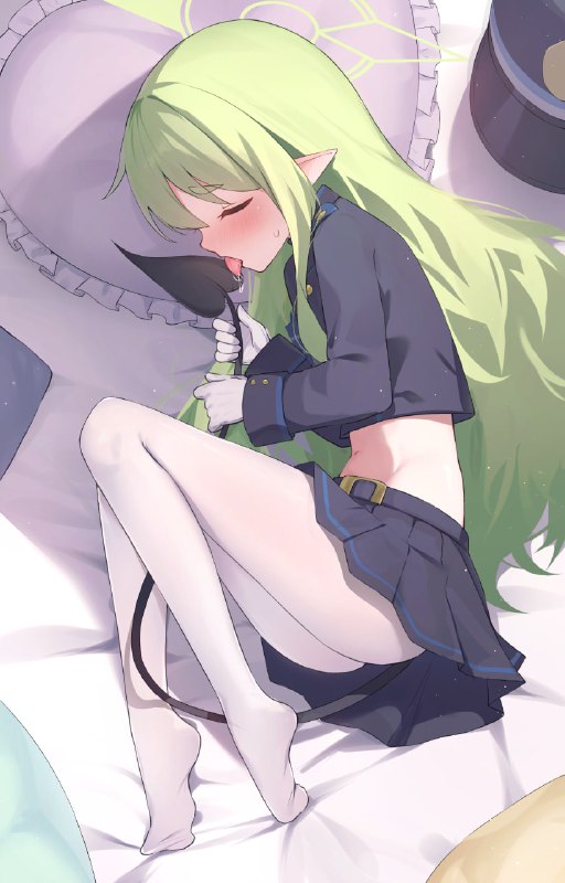 #Bitseon #萝莉 #白丝 #蔚蓝档案 #插画