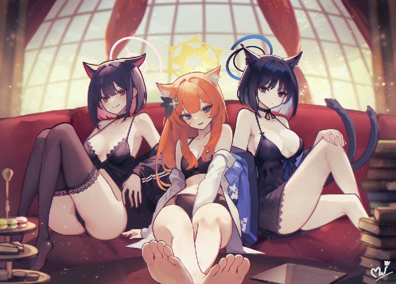 🎨 猫との夕方時🆔 作品ID